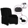 Sillón eléctrico reclinable elevable de tela negro de , Sillones - Ref: Foro24-3205342, Precio: 336,97 €, Descuento: %