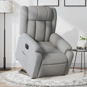 Sillón eléctrico reclinable elevable de tela gris claro de , Sillones - Ref: Foro24-3205340, Precio: 362,30 €, Descuento: %