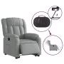 Sillón eléctrico reclinable elevable de tela gris claro de , Sillones - Ref: Foro24-3205340, Precio: 362,30 €, Descuento: %