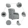 Sillón eléctrico reclinable elevable de tela gris claro de , Sillones - Ref: Foro24-3205340, Precio: 362,30 €, Descuento: %