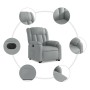 Sillón eléctrico reclinable elevable de tela gris claro de , Sillones - Ref: Foro24-3205340, Precio: 337,07 €, Descuento: %