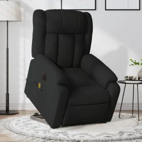 Sillón de masaje eléctrico reclinable elevable tela negro de , Sillones - Ref: Foro24-3205354, Precio: 354,32 €, Descuento: %