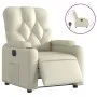 Elektrischer Relaxsessel aus cremefarbenem Kunstleder. von , Sessel - Ref: Foro24-3204759, Preis: 251,01 €, Rabatt: %