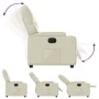 Elektrischer Relaxsessel aus cremefarbenem Kunstleder. von , Sessel - Ref: Foro24-3204759, Preis: 251,01 €, Rabatt: %