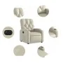 Elektrischer Relaxsessel aus cremefarbenem Kunstleder. von , Sessel - Ref: Foro24-3204759, Preis: 251,01 €, Rabatt: %
