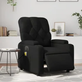 Sillón de masaje reclinable eléctrico cuero sintético negro de , Sillones - Ref: Foro24-3204765, Precio: 264,69 €, Descuento: %