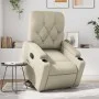 Sillón reclinable elevable cuero artificial color crema by , Armchairs - Ref: Foro24-3204773, Price: 283,87 €, Discount: %
