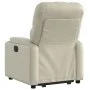 Sillón reclinable elevable cuero artificial color crema by , Armchairs - Ref: Foro24-3204773, Price: 283,87 €, Discount: %
