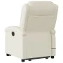 Sillón reclinable de masaje de pie cuero artificial color crema de , Sillones - Ref: Foro24-3204234, Precio: 297,27 €, Descue...