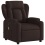 Sillón reclinable de masaje eléctrico tela marrón oscuro de , Sillones - Ref: Foro24-3204475, Precio: 300,90 €, Descuento: %