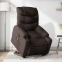 Silla de masaje reclinable de pie de tela marrón oscuro de , Sillones - Ref: Foro24-3206659, Precio: 352,76 €, Descuento: %