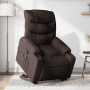 Silla de masaje reclinable de pie de tela marrón oscuro de , Sillones - Ref: Foro24-3206659, Precio: 327,04 €, Descuento: %