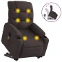 Silla de masaje reclinable de pie de tela marrón oscuro de , Sillones - Ref: Foro24-3206659, Precio: 352,76 €, Descuento: %