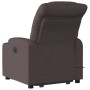 Silla de masaje reclinable de pie de tela marrón oscuro de , Sillones - Ref: Foro24-3206659, Precio: 327,04 €, Descuento: %