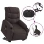 Silla de masaje reclinable de pie de tela marrón oscuro de , Sillones - Ref: Foro24-3206659, Precio: 352,76 €, Descuento: %