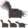 Silla de masaje reclinable de pie de tela marrón oscuro de , Sillones - Ref: Foro24-3206659, Precio: 352,76 €, Descuento: %