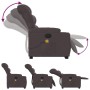 Silla de masaje reclinable de pie de tela marrón oscuro de , Sillones - Ref: Foro24-3206659, Precio: 327,04 €, Descuento: %