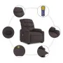 Silla de masaje reclinable de pie de tela marrón oscuro de , Sillones - Ref: Foro24-3206659, Precio: 352,76 €, Descuento: %
