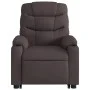 Silla de masaje reclinable de pie de tela marrón oscuro de , Sillones - Ref: Foro24-3206659, Precio: 352,76 €, Descuento: %