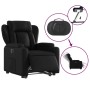 Sillón reclinable y elevable eléctrico cuero sintético negro de , Sillones - Ref: Foro24-3204558, Precio: 329,48 €, Descuento: %