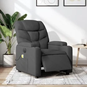 Sillón reclinable de masaje eléctrico tela gris oscuro de , Sillones - Ref: Foro24-3204585, Precio: 303,15 €, Descuento: %