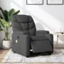 Sillón reclinable de masaje eléctrico tela gris oscuro by , Armchairs - Ref: Foro24-3204585, Price: 303,15 €, Discount: %