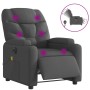 Sillón reclinable de masaje eléctrico tela gris oscuro de , Sillones - Ref: Foro24-3204585, Precio: 295,91 €, Descuento: %