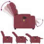 Sillón de masaje reclinable eléctrico tela rojo tinto de , Sillones - Ref: Foro24-3204587, Precio: 277,88 €, Descuento: %