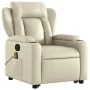 Elektrischer Aufsteh-Massagesessel aus Kunstleder in Cremefarbe. von , Sessel - Ref: Foro24-3204566, Preis: 393,84 €, Rabatt: %