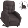 Sillón reclinable elevable tela marrón oscuro de , Sillones - Ref: Foro24-3204601, Precio: 281,95 €, Descuento: %