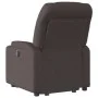 Sillón reclinable elevable tela marrón oscuro de , Sillones - Ref: Foro24-3204601, Precio: 281,95 €, Descuento: %