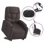 Sillón reclinable elevable tela marrón oscuro de , Sillones - Ref: Foro24-3204601, Precio: 281,95 €, Descuento: %