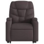 Sillón reclinable elevable tela marrón oscuro de , Sillones - Ref: Foro24-3204601, Precio: 264,29 €, Descuento: %