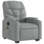 Sillón de masaje reclinable de pie de tela gris claro de , Sillones - Ref: Foro24-3204608, Precio: 298,42 €, Descuento: %