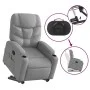 Sillón de masaje reclinable de pie de tela gris claro de , Sillones - Ref: Foro24-3204608, Precio: 298,42 €, Descuento: %