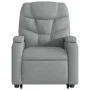 Sillón de masaje reclinable de pie de tela gris claro de , Sillones - Ref: Foro24-3204608, Precio: 298,42 €, Descuento: %