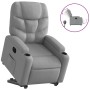 Sillón eléctrico reclinable elevable de tela gris claro de , Sillones - Ref: Foro24-3204620, Precio: 320,90 €, Descuento: %