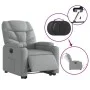 Sillón eléctrico reclinable elevable de tela gris claro de , Sillones - Ref: Foro24-3204620, Precio: 332,12 €, Descuento: %