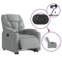 Sillón eléctrico reclinable elevable de tela gris claro de , Sillones - Ref: Foro24-3204620, Precio: 320,90 €, Descuento: %
