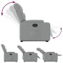 Sillón eléctrico reclinable elevable de tela gris claro de , Sillones - Ref: Foro24-3204620, Precio: 320,90 €, Descuento: %