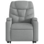 Sillón eléctrico reclinable elevable de tela gris claro de , Sillones - Ref: Foro24-3204620, Precio: 320,90 €, Descuento: %