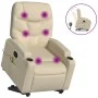 Silla de masaje reclinable de pie de tela color crema de , Sillones - Ref: Foro24-3204617, Precio: 320,06 €, Descuento: %
