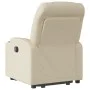 Sillón eléctrico reclinable elevable de tela color crema by , Armchairs - Ref: Foro24-3204629, Price: 333,86 €, Discount: %