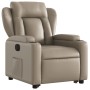 Sillón elevable eléctrico cuero artificial capuchino de , Sillones - Ref: Foro24-3204564, Precio: 341,21 €, Descuento: %
