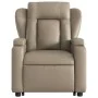 Sillón elevable eléctrico cuero artificial capuchino de , Sillones - Ref: Foro24-3204564, Precio: 364,54 €, Descuento: %