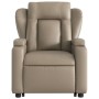 Sillón elevable eléctrico cuero artificial capuchino de , Sillones - Ref: Foro24-3204564, Precio: 341,21 €, Descuento: %