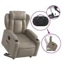 Sillón elevable eléctrico cuero artificial capuchino de , Sillones - Ref: Foro24-3204564, Precio: 364,54 €, Descuento: %