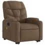 Sillón de masaje eléctrico reclinable elevable tela marrón de , Sillones - Ref: Foro24-3204636, Precio: 348,14 €, Descuento: %
