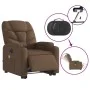 Sillón de masaje eléctrico reclinable elevable tela marrón de , Sillones - Ref: Foro24-3204636, Precio: 348,14 €, Descuento: %