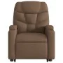 Sillón de masaje eléctrico reclinable elevable tela marrón de , Sillones - Ref: Foro24-3204636, Precio: 348,14 €, Descuento: %